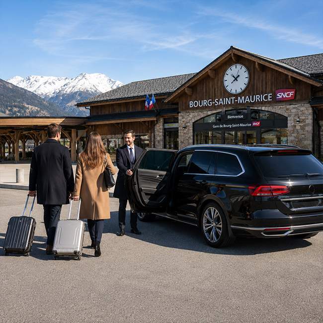 Transfert depuis la gare Bourg-Saint-Maurice